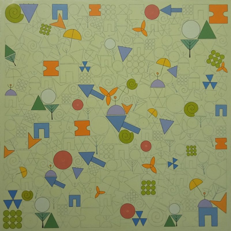 DESTELLOS DEL PORVENIR. 2022. Acrílico/ Lienzo 125 x 125 cm.